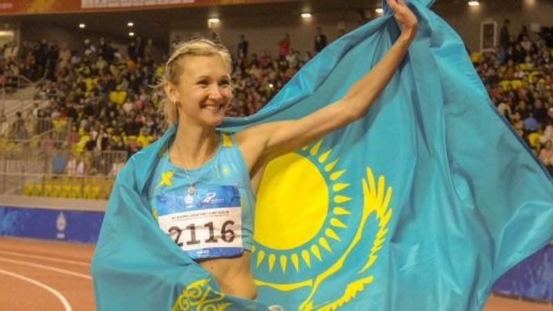 Қытайда Ольга Рыпакова алтын жеңіп алды
Ол екінші реттен 14,19 метр қашықтыққа секірді