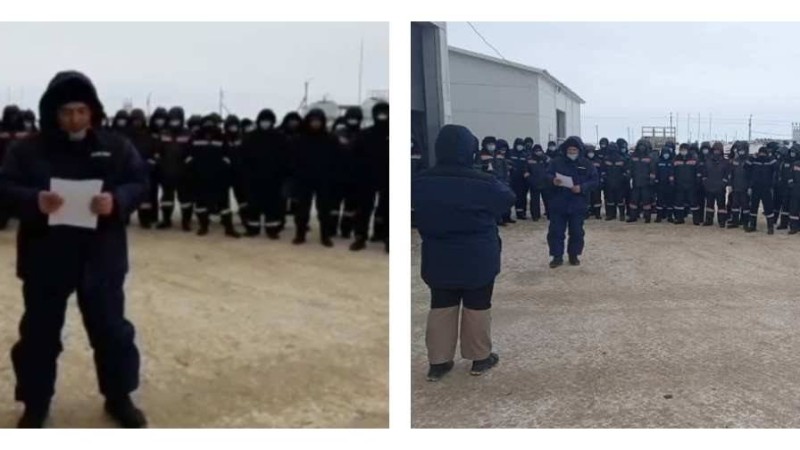 "Үй көрмей жүріп 67 мың теңге табамыз". Ақтөбе облысында мұнайшылар жұмысын тоқтатты