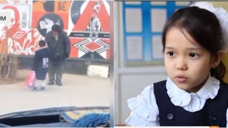 "Қарны аш деп ойладым": Ақтаулық оқушы қыздың мұқтаж адамға көмектескені көпшілікті сүйсіндірді(видео) - Қазақстан жаңалықтары