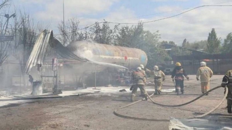 Алматыда ірі өрт болды - видео