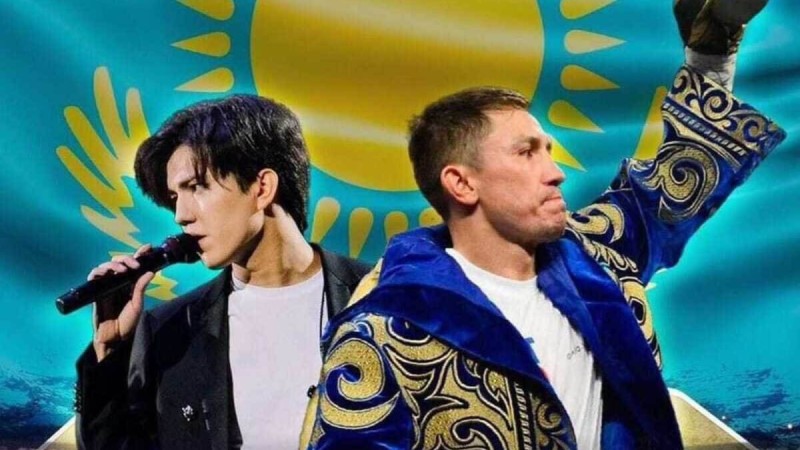 Димаш Құдайберген Головкин мен Канелоның жекпе-жегінде Қазақстан әнұранын орындайды