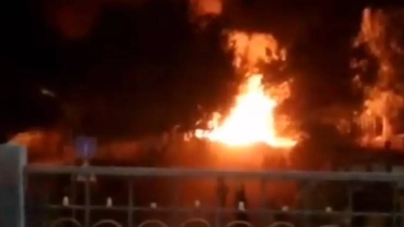 Алматыда Президент саябағы аумағында өрт шықты (видео)