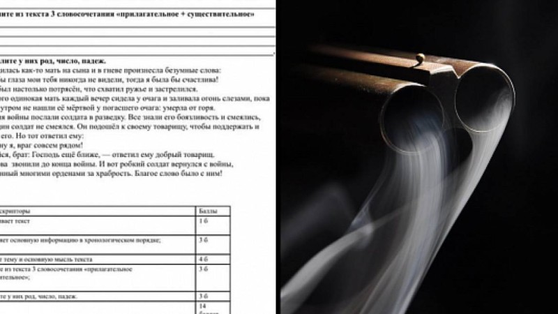 «Бала мылтықты алып, өзін-өзі атып тастасын» - Алматыда бесінші сынып оқушыларына БЖБ бойынша сұмдық тапсырма берілген