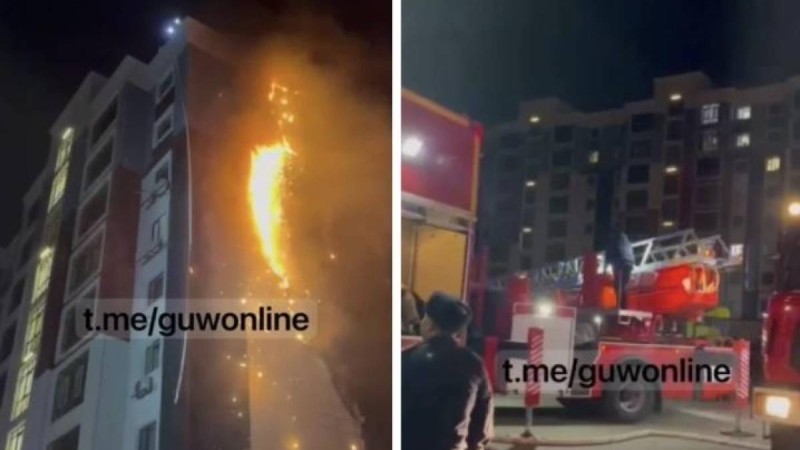 Атырауда отшашу салдарынан тұрғын үй қабырғасынан өрт шықты