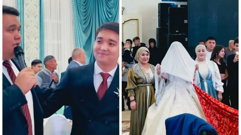 "Бұрын тұрмыста болған келіннің беті ашылмайды": Ринат Шамшырақтың тойындағы беташар рәсімі сынға қалды