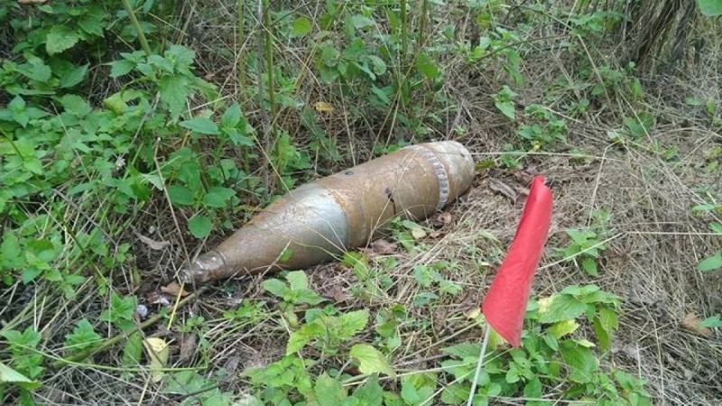 Серуендеп жүріп снаряд тауып алды 