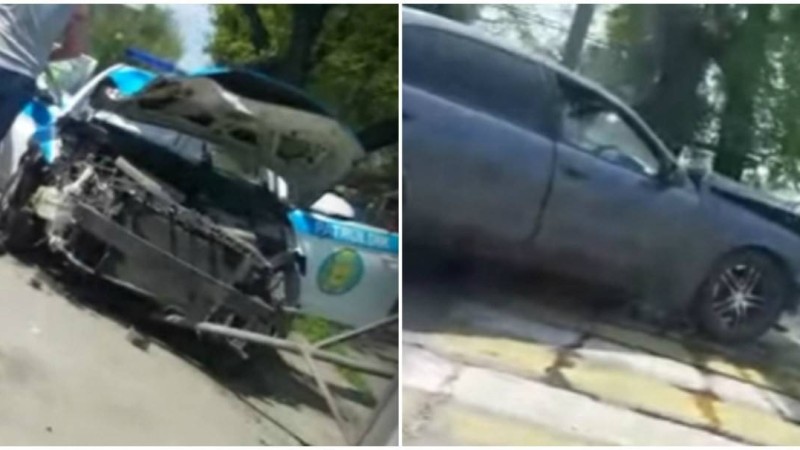 Алматыда полиция көлігінің қатысуымен жол апаты болды - Қазақстан жаңалықтары