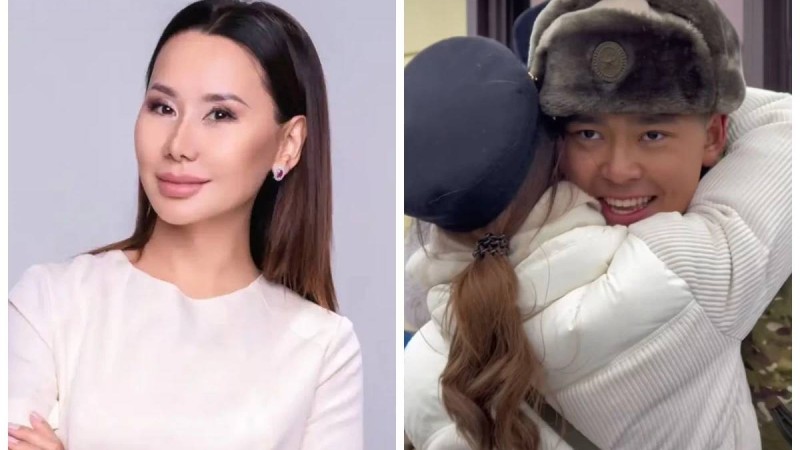 "Әскерге бару – парыз": Тележүргізуші Динара Сәтжан әскердегі ұлының ант қабылдау рәсіміне қатысты