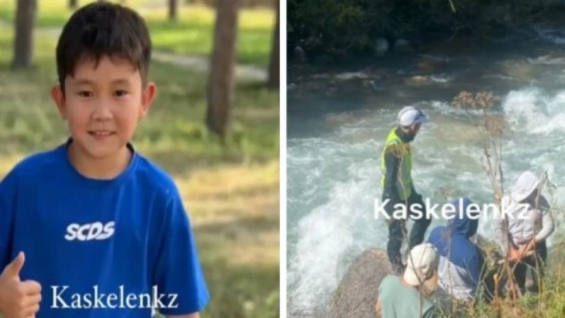 Қаскелең шатқалына демалуға барған бала өзенге ағып кетті