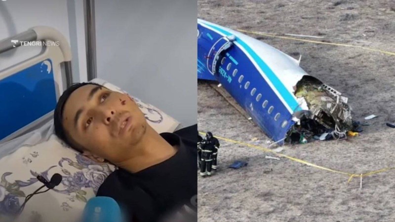 «Қазақпыз» дегенде жылап жібердік»: Ақтаудағы ұшақ апатынан аман қалған қырғыз жігіт құтқарушылар жайлы (ВИДЕО)