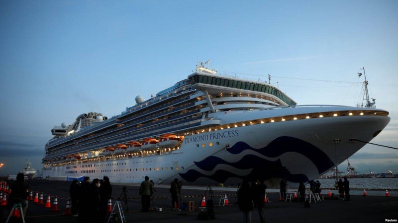 Diamond Princess кемесінде коронавирусты жұқтырғандар саны 355-ге жетті