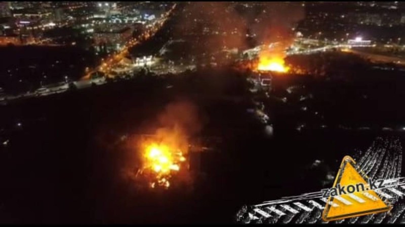 «Қазақфильмде» өрт квадрокоптермен түсірген видеосы шықты