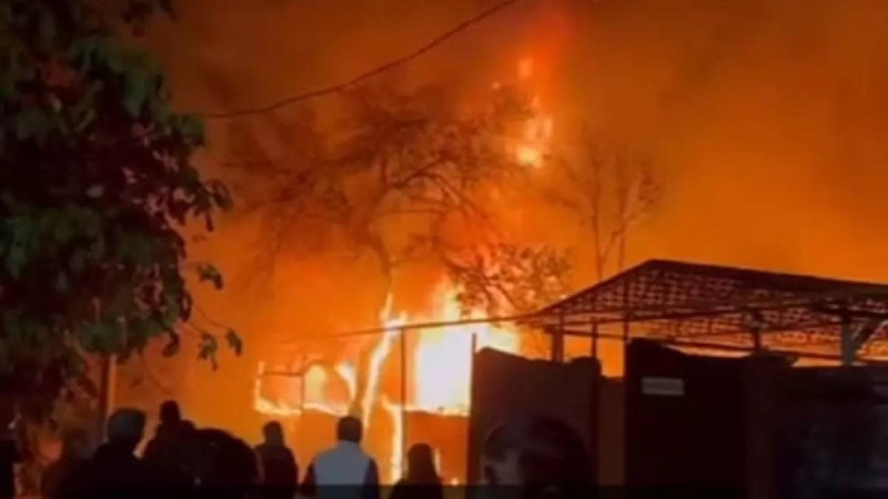 Талғарда ірі өрт болды (видео)