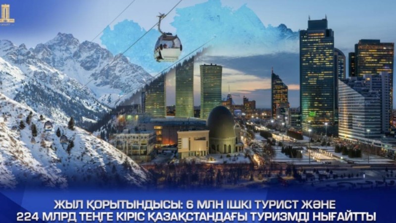 Жыл қорытындысы: 6 млн ішкі турист және 224 млрд теңге кіріс Қазақстандағы туризмді нығайтты