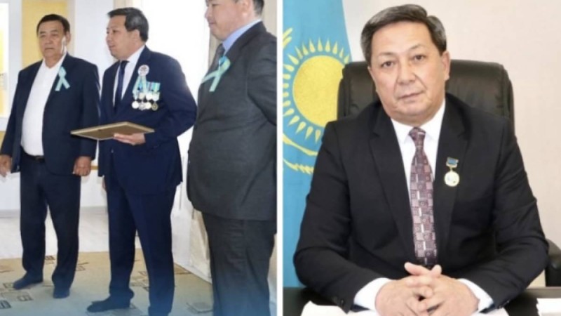 Ақтөбе облысында аудан әкімі өзін медалмен марапаттаған