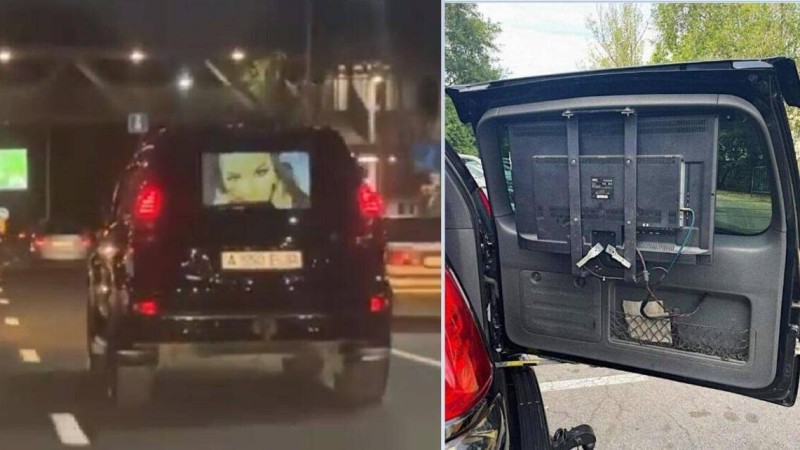 Алматыда көлік жүргізушісі жол бойы ұятсыз видео көрсеткен