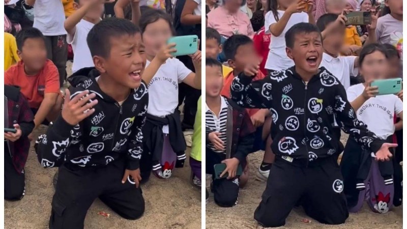 Қуандық Рахым әнін беріле орындаған ауыл баласына іздеу жариялады