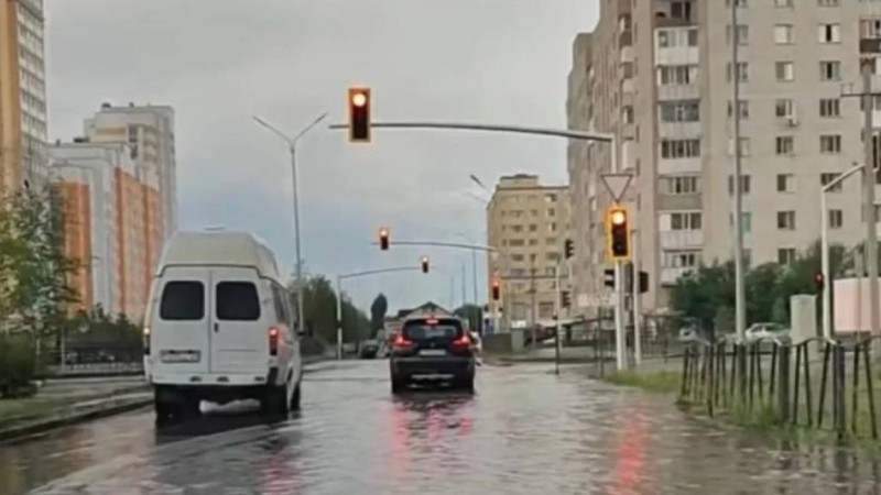 Астана көшелерін тағы да су басты