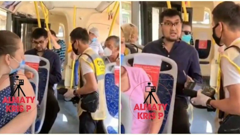 "Коронавирус жоқ, маска тақпаймын": Автобусқа маскасыз кірген жолаушы жұртың ызасына тиді