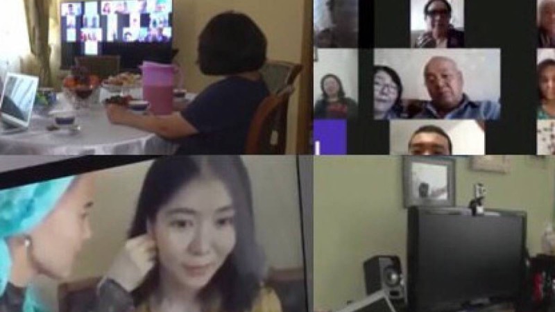 Оралдағы келін, Оңтүстік Кореядағы күйеу бала: Қазақстандықтар онлайн-той жасады