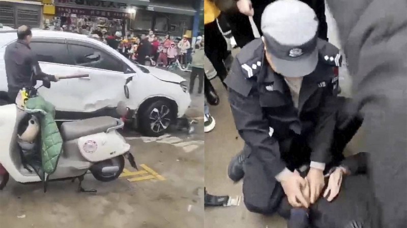 Қытайда жол талғамайтын көлік бір топ оқушыны басып кетті