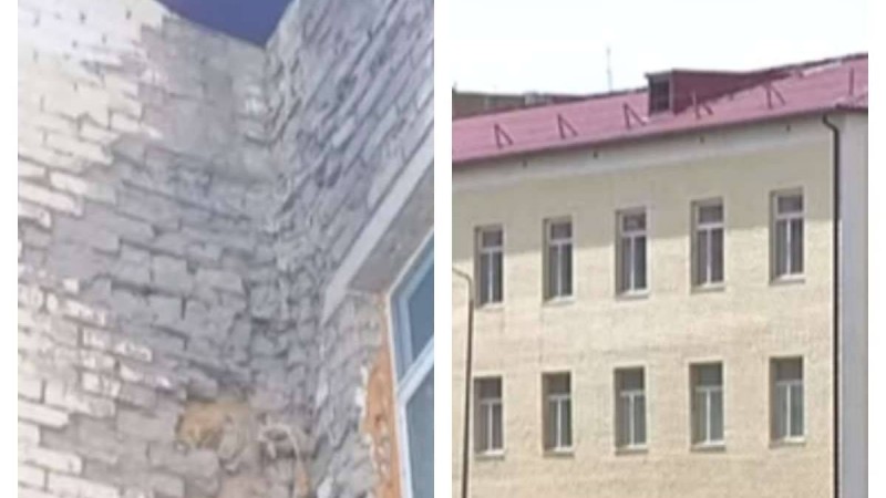 Қарағандыда 1,5 миллиард теңгеге салынған жаңа мектеп құлап жатыр