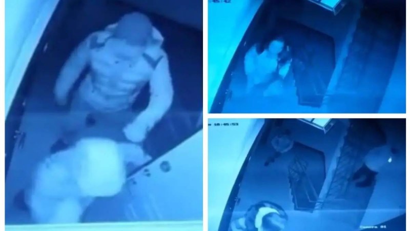 Атырауда подъезде бойжеткенге шабуылдаған қаскөйлер камераға түсіп қалды (видео)