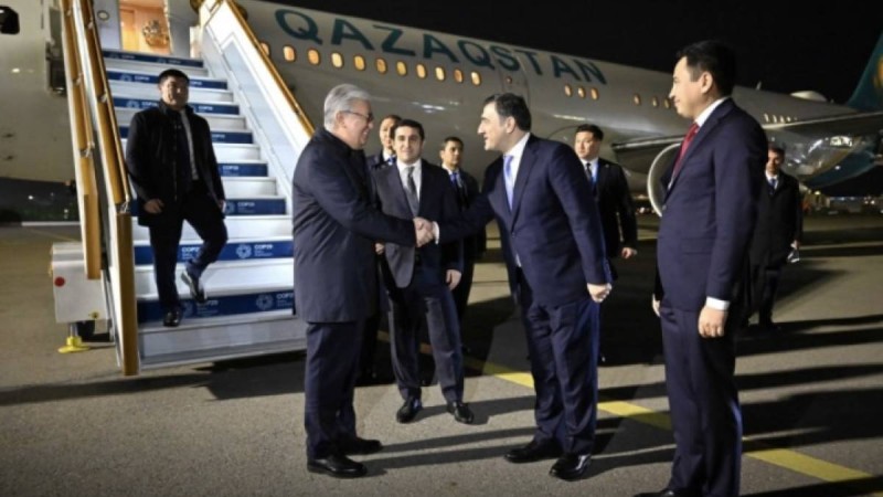 Қасым-Жомарт Тоқаев Бакуге жұмыс сапарымен келді