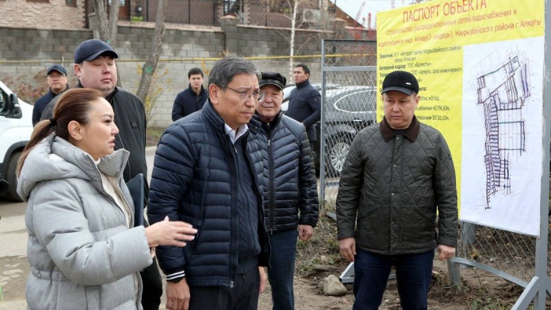 Ерболат Досаев «Каргалы» сүзгі станциясының кәріз коллекторы құрылысының барысымен танысты