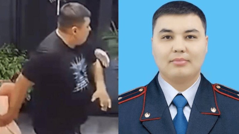 Шымкентте гүл шоғын ұрлап, сатушыны итерген ер адамның экс-полицей екені анықталды