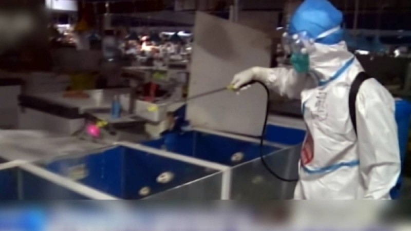 Коронавирустың қайта өршуіне себепкер болған базар дезинфекцияланды
