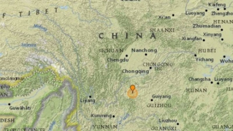 Қытайда жер сілкінді