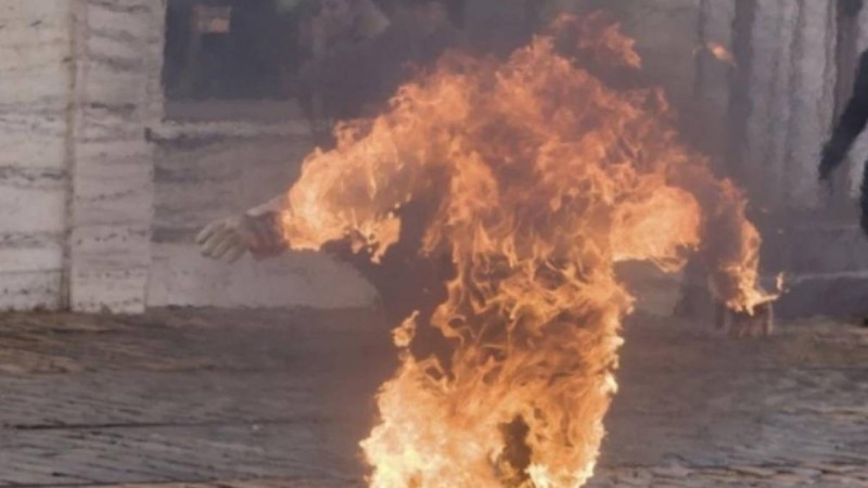 Қызылордада ер адам өзін өртеп жіберді