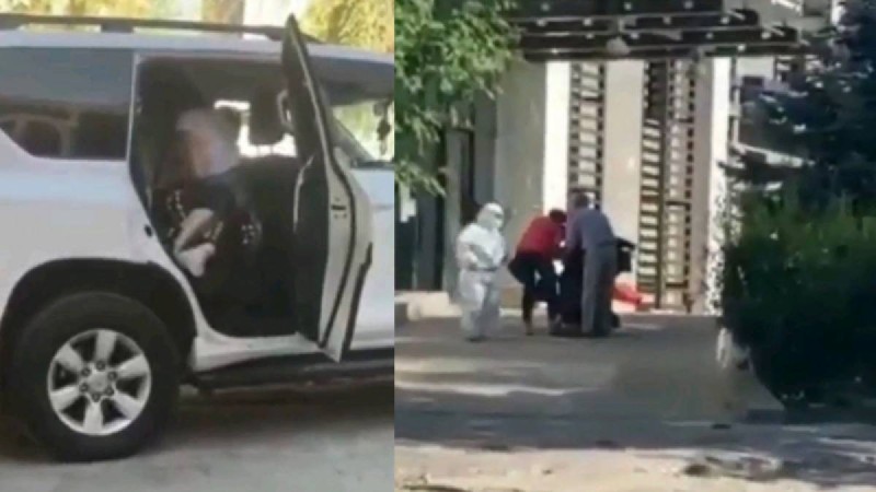 Пневмониямен ауыратын науқастарға арналған бөлімге кіре берісте науқастардың өлімі видеоға түсірілді