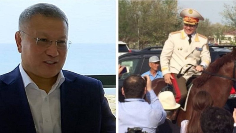 Атқа мінген полиция басшысы. Генерал Дүйсембаев қызу талқыға түскен видеоны түсіндірді