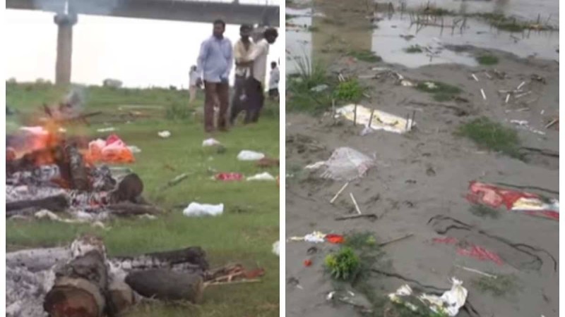 Үндістанда Ганг өзенінде коронавирустан өлгендердің мәйіттері қалқып шықты