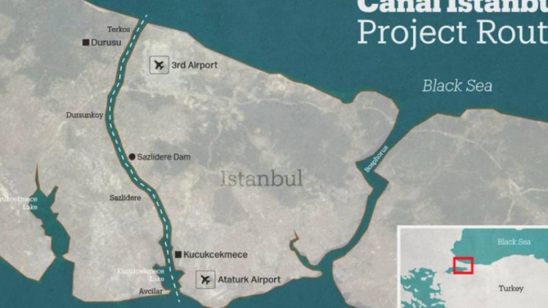 Түркия Мәрмәр мен Қара теңіздерін біріктіретін канал сала бастады