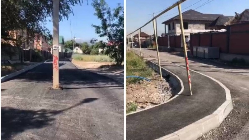 Жол ортасындағы электр бағаны мен газ құбыры алматылық тұрғындардың шамына тиді (видео)