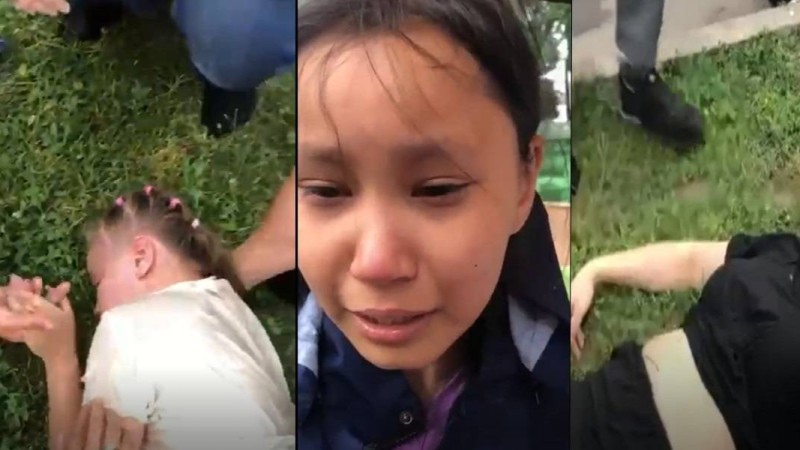 Алматыда фонтан суына түскен балаларды тоқ соқты (видео)