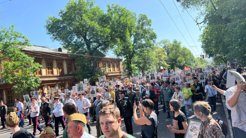 Алматыда «Бессмертный полк» шеруі басталды