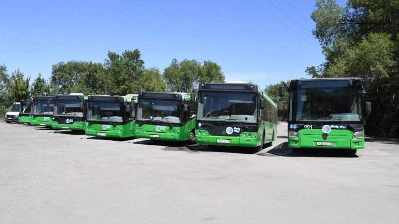 В Алматинской области запустили в рейс 25 автобусов нового коммунального Автобусного парка региона