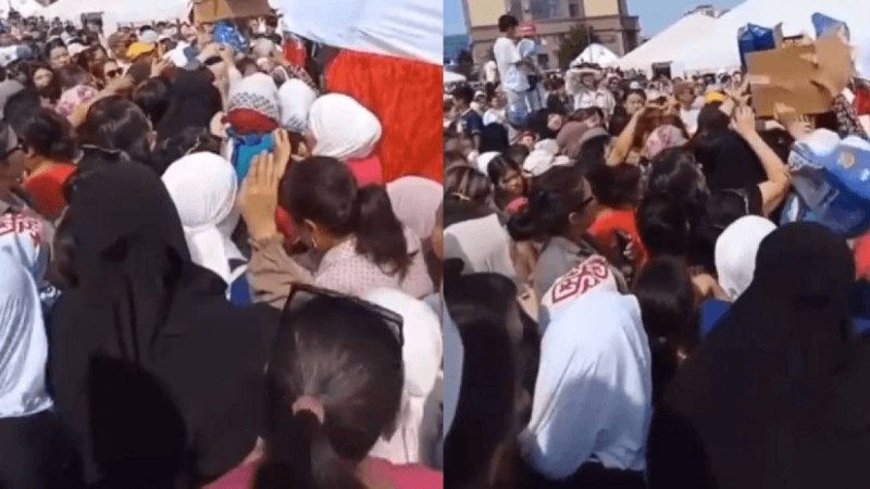 "Менің балама бер!": Атырауда сыйлық үшін таласқандардың видеосы тарады