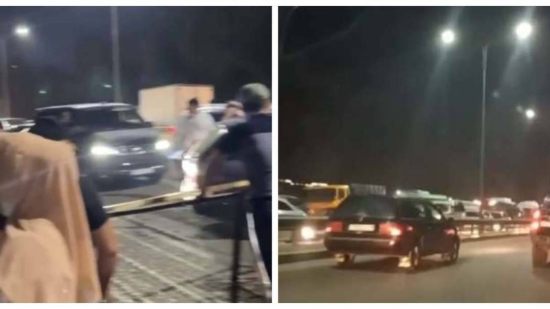 Алматыда ыстық судың өшкеніне наразы болған тұрғындар тас жолды жауып тастады