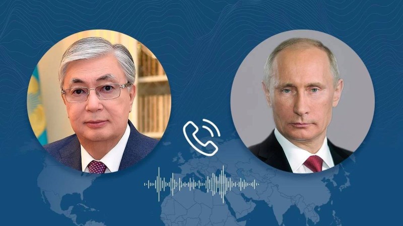 Путин телефон арқылы Тоқаевқа елдегі жағдай туралы мәлімет берді