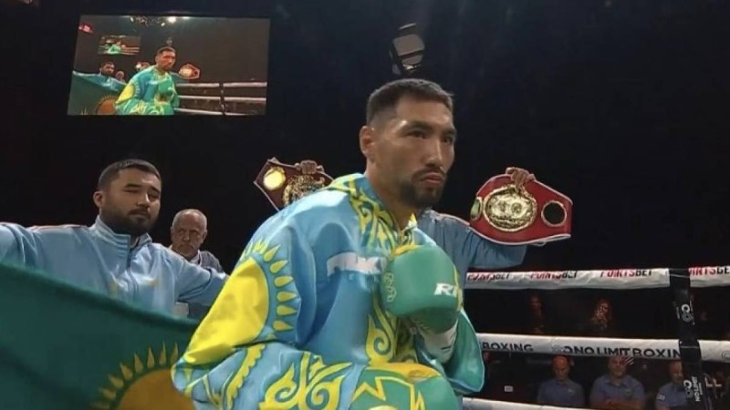 Жәнібек Әлімханұлының Австралиядағы жекпе-жегінде Қазақстанның ескі әнұраны қойылды