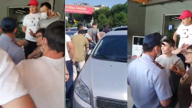 "Кетіңдер, Шымкенттен!": Жиналған халық ЛГБТ белсенділерін қаладан қуып жіберді (видео)