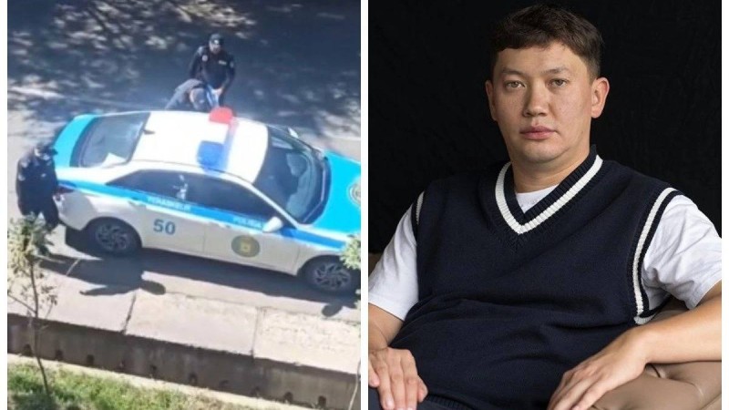 Алматыда журналист Асхат Ниязовты полиция ұстап алып кетті (видео)