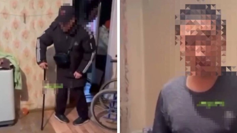 Семейде ер адам өзін мүгедек адам ретінде көрсетіп, қайыр сұрап, ақша жинаған (видео)