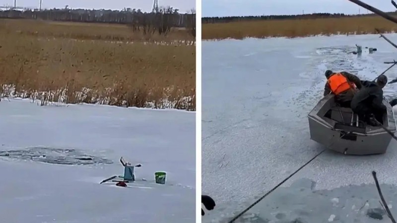 Шортандыда балық аулап отырған зейнеткер мұз астына түсіп, мерт болды (ВИДЕО)
