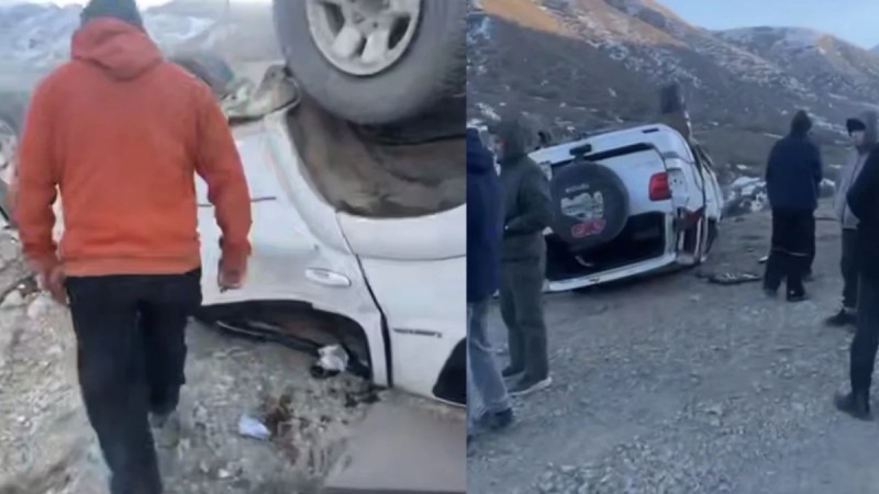 Қайыңдыға барар жолда көлік аударылып, бір адам қаза тапты